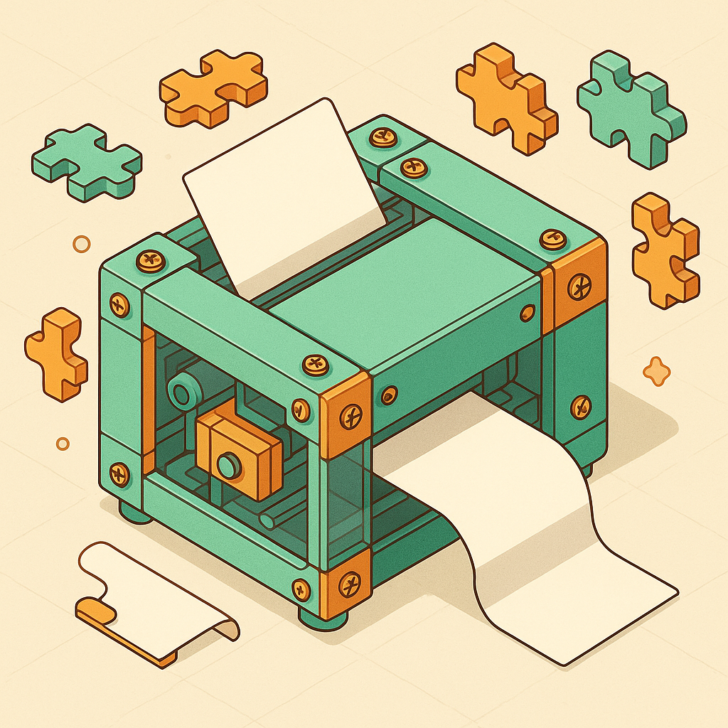 Reparaible and open source paper printer